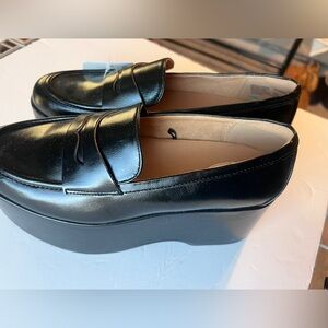 Platform Black Loafers by scoop NWT SIZE 8 1/2